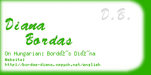 diana bordas business card